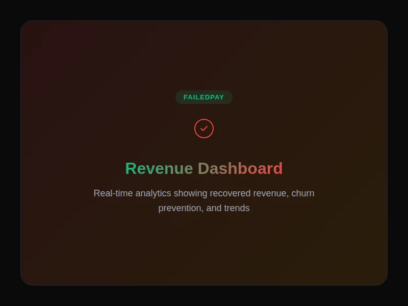 Revenue recovery analytics and insights